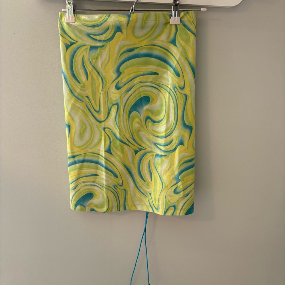 Y2K Vibrant Swirl Pattern Skirt